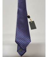 Canali Geometric Silk Tie In LT Blue - $115.00