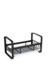 Sink Caddy Organizer Rack Wall or Freestanding Black Metal for Soap Spon... - £12.99 GBP