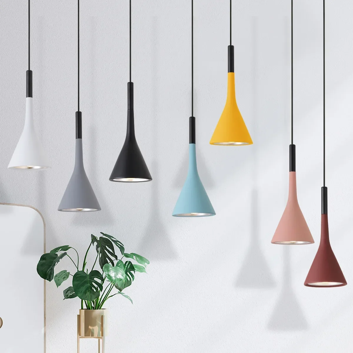 Modern Pendant Lights Multicolor E27 for Kitchen Fixtures Hanging Lamp L... - $20.69+