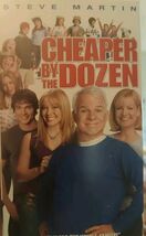 Cheaper by the Dozen starring: Steve Martin VHS 2004 Hillary Duff - $6.00