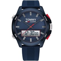 Orologio Uomo Tommy Hilfiger Jeans Analogico Digitale 1791761 Quarzo Blu Sili... - £93.16 GBP