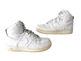 White Air Force 1 High Tops Men’s Size 10.5 Triple White Sneaker No Strap  - £29.54 GBP