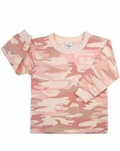 9-12 Months Baby Infant PINK CAMO SHIRT Long Sleeve Top Camoflauge Rothco 6862 - £7.85 GBP