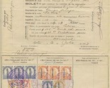 1917 Mexico Mining Tax Document La Luz Gold Mine Sonora Revenue Stamps - $124.07