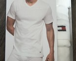 Tommy Hilfiger ~ Men&#39;s 3-Pack T-Shirts V-Neck Undershirts White ~ S - $29.07
