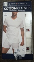 Tommy Hilfiger ~ Men&#39;s 3-Pack T-Shirts V-Neck Undershirts White ~ S - £22.85 GBP