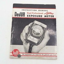 Vintage DeJur Fotocamera Esposizione Misuratore Guida Manuale - £28.97 GBP