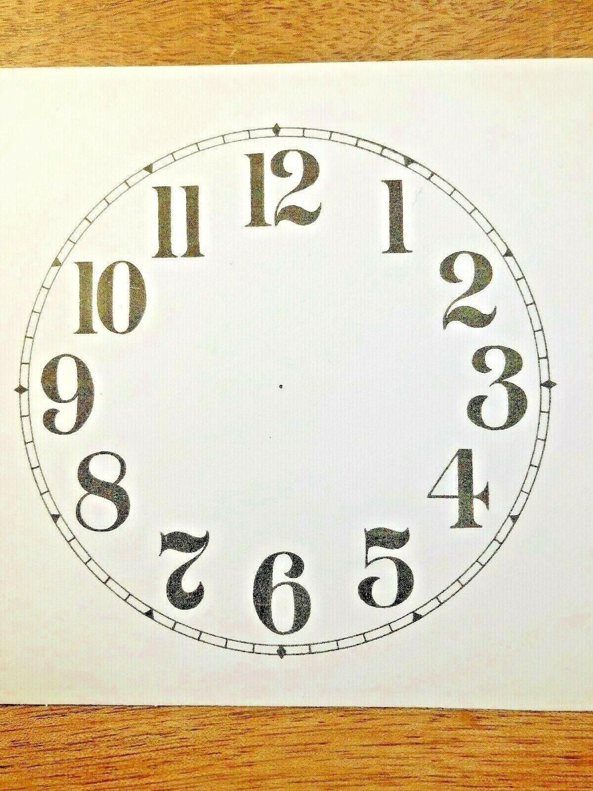 4&quot; Paper Clock Dial, Arabic Numeral            (Lot 195) - $6.98