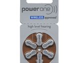 3 X Power One p312 Hearing Aid Battery No Mercury (10 Packs of 6 Each) - $44.99