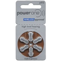 3 X Power One p312 Hearing Aid Battery No Mercury (10 Packs of 6 Each) - £36.05 GBP