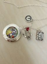 Disney Beauty and The Beast Necklace with Locket. Rose Charm Theme. NEW - £12.82 GBP