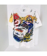 Vintage 90s Rusty Wallace Elvis Presley Nascar T Shirt All Over Print La... - $148.45