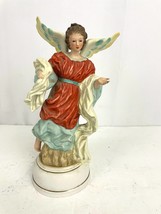 VTG Porcelain Angel Music Box Milano Porcelain Sculpture Figure 1982 Eda Mann  - £15.10 GBP