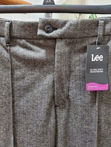 Lee Women&#39;s Brown Polyester Mid Rise Zipper Straight Fit Dress Pant Size... - $35.00