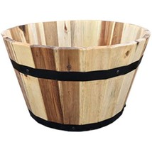 Avera Products AWP304160 16 x 9.5 Round Barrel Planter, 16&quot; x 9.5&quot; - £40.17 GBP