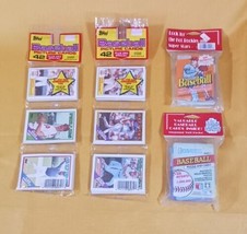Lot Of 1987 Topps Triple Packs Baseball Rack Pack Plus 4 Packs Sealed Donruss  - £25.93 GBP