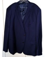 MANTONI MEN&#39;S NAVY 100% SUPER FINE WOOL SPORT JACKET-52R-NWOT - €42,06 EUR