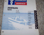 1978 Evinrude 55 HP Fuoribordo Motore Negozio Servizio Manuale OEM 5396 ... - £48.10 GBP