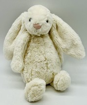 Jellycat London White Bashful Bunny Rabbit Plush Stuffed Animal 8 inch Lovey - £12.45 GBP