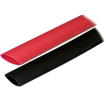 Ancor Adhesive Lined Heat Shrink Tubing (ALT) - 3/4&quot; x 3&quot; - 2-Pack - Black/Red [ - £2.65 GBP