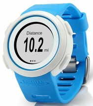 Magellan Echo Sports Fitness Smart Watch Blue &amp; White Bluetooth Apple Android - £7.13 GBP