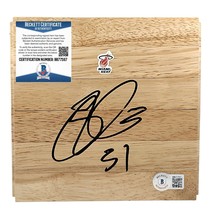 Ricky Davis Miami Heat Signed Basketball Floor Board Beckett Autograph COA - £54.48 GBP