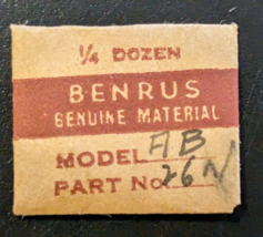 NOS NEW Genuine Benrus Watch Cal AB Regulator - Non Shockproof - Pack of... - $22.76
