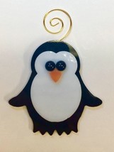 Penny Penguin Fused Glass Ornament - £22.33 GBP