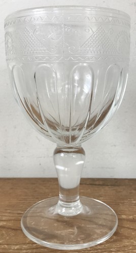 Vintage Ralph Lauren Clear Crystal Wine Glass Drinking Goblet 6.75&quot; - $29.69