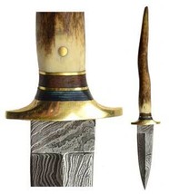 Bone Damascus athame - $75.95