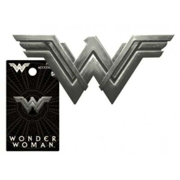 DC Comics Wonder Woman Movie Grey Pewter Metal NEW WW Logo Lapel Pin NEW UNUSED - $6.89