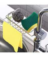Stainless Steel Kitchen Faucet Sponge and Soap Holder Caddy - £11.81 GBP