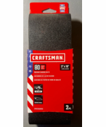 2 Pack Craftsman CMXZXGA9102 3x18&quot; Sanding Belts 80 Grit Fits Belt Sander - $14.80