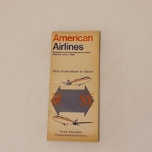 American Airlines Domestic &amp; International Timetable Effective June 1, 1984 - $7.99