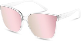 Oversized Pink Sunglasses for Women  - £24.68 GBP