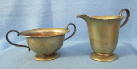 Vintage E P N S Sheffield Silver Co. Silverplate Creamer &amp; Sugar Bowl - £6.69 GBP