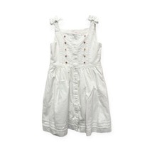 Janie and Jack White Sleeveless Dress Size 3 Textured Embroidered - £19.89 GBP