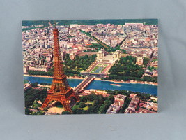 Vintage Postcard - Airiel Photographc Eifel Tower - Yvon Paris - £11.96 GBP