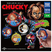 Child&#39;s Play POP-UP Chucky &amp; Friends Keychain Collection Set of 5 Tiffany Glen - £29.18 GBP