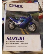 CLYMER Physical Book for Suzuki GSX-R750, 1988-1992, GSX750F Katana 1989... - $28.04