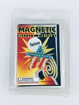 Vintage Magnetic Body Light - Red White Blue Flag Star - $15.00