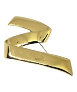 Signed Letter Z Shaped Massive MONET Extra Large Brooch Women Fashion St... - £7.97 GBP
