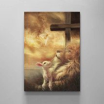 Jesus Lion Wall Art Lion of Judah Gift for Jesus Christ Canvas Wall Art - £18.24 GBP+