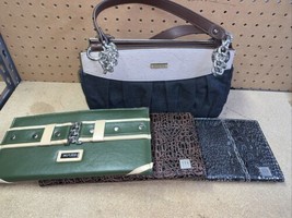 Miche -Lot- One Brown Classic Base Purse With 4 Assorted Magnetic Shells - $33.25