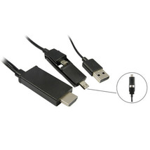 Craig CC4002B 1.8m Micro USB A HDMI Mhl Cable - $10.88