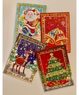Sparkly Holiday Diamond Art Cards, Christmas Notecards, Unique Holiday Xmas Gree - $8.99