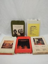 *Broken For Parts Or Repair* Lot Of (5) 8 Track Tapes The Doors Johnny Nash  - £19.71 GBP