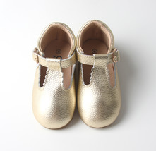 Starbie Soft-Sole Hard-Sole Baby Mary Janes Gold Baby Shoes Toddler Shoes - $336.98 MXN+