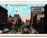 Fountain Square Street View Cincinnati Ohio OH UNP Unused WB Postcard H22 - $2.92