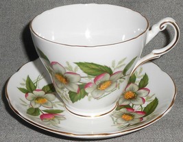 Regency English Bone China Christmas Rose Pattern Cup / Saucer Made In England - £18.87 GBP